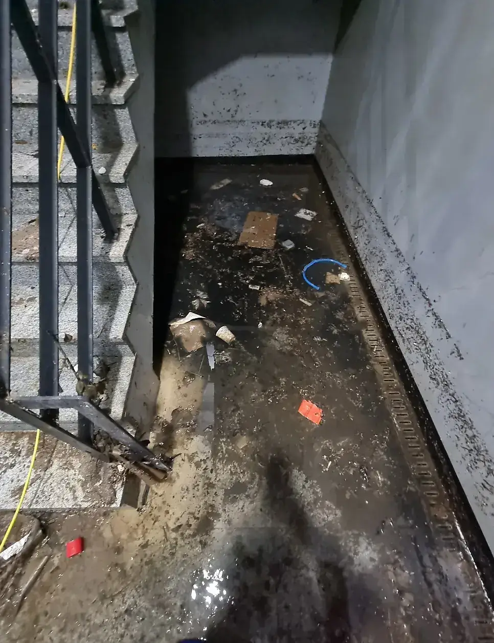 서울 강남구 침수복구 현장 사진 2 — 강남 지하실 누수 침수청소