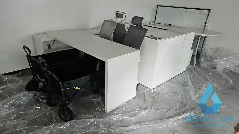 성남시 분당구 화재복구 현장 사진 6 — 판교 사무실 화재 분진 청소