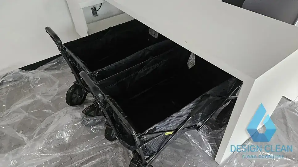 성남시 분당구 화재복구 현장 사진 7 — 판교 사무실 화재 분진 청소